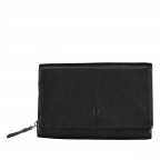 Geldbörse Nappa mit RFID-Schutz, Farbe: schwarz, blau/petrol, rot/weinrot, Marke: Hausfelder Manufaktur, Abmessungen in cm: 15x10x3, Bild 1 von 4