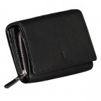Geldbörse Nappa mit RFID-Schutz, Farbe: schwarz, blau/petrol, rot/weinrot, Marke: Hausfelder Manufaktur, Abmessungen in cm: 15x10x3, Bild 2 von 4