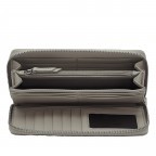 Geldbörse Waxy Kroko Gigi Wallet mit RFID-Schutz Titan, Farbe: grau, Marke: Liebeskind Berlin, EAN: 4064657015943, Abmessungen in cm: 19x9.5x2.5, Bild 3 von 4