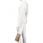 Geldbörse Eliette 4G-Logo mit abnehmbarer Handschlaufe Latte, Farbe: cognac, Marke: Guess, EAN: 0190231812548, Abmessungen in cm: 21x10x2, Bild 4 von 5