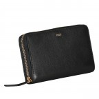 Geldbörse Alyce Wallet Zip Around, Farbe: schwarz, cognac, Marke: Boss, Abmessungen in cm: 19x10.5x2.5, Bild 2 von 4