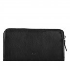 Geldbörse Nappa, Farbe: schwarz, blau/petrol, rot/weinrot, beige, Marke: Hausfelder Manufaktur, Abmessungen in cm: 19x10.5x2.5, Bild 3 von 5