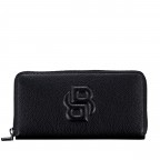 Geldbörse Anett Ziparound, Farbe: schwarz, blau/petrol, cognac, beige, Marke: BOSS, Abmessungen in cm: 19x10x2.5, Bild 1 von 4
