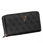 Geldbörse Laurel II 4G-Logo mit Griffschlaufe, Farbe: anthrazit, braun, taupe/khaki, Marke: Guess, Abmessungen in cm: 20.5x10x2.8, Bild 2 von 5