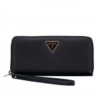 Geldbörse Laurel II mit Griffschlaufe, Farbe: schwarz, taupe/khaki, Marke: Guess, Abmessungen in cm: 20.5x10x2.8, Bild 1 von 5