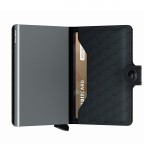 Geldbörse Miniwallet Optical mit RFID-Schutz, Farbe: schwarz, anthrazit, Marke: Secrid, Abmessungen in cm: 6.8x10.2x2.1, Bild 3 von 5