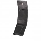 Wickelbörse Nappa, Farbe: schwarz, rot/weinrot, Marke: Hausfelder Manufaktur, Abmessungen in cm: 7x5.5x1.5, Bild 4 von 5