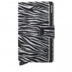 Geldbörse Miniwallet Zebra mit RFID-Schutz, Farbe: schwarz, beige, Marke: Secrid, Abmessungen in cm: 6.5x10.2x1.2, Bild 1 von 5