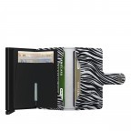 Geldbörse Miniwallet Zebra mit RFID-Schutz, Farbe: schwarz, beige, Marke: Secrid, Abmessungen in cm: 6.5x10.2x1.2, Bild 4 von 5