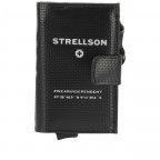 Geldbörse Stockwell 2.0 E-Cage C-Four mit RFID-Schutz, Farbe: schwarz, grün/oliv, Marke: Strellson, Abmessungen in cm: 6.5x10x2.5, Bild 1 von 6