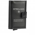 Geldbörse Stockwell 2.0 E-Cage C-Four mit RFID-Schutz, Farbe: schwarz, grün/oliv, Marke: Strellson, Abmessungen in cm: 6.5x10x2.5, Bild 2 von 6