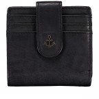Geldbörse Anchor-Love Sina SL-14495, Farbe: anthrazit, blau/petrol, cognac, Marke: Harbour 2nd, Abmessungen in cm: 10x9x2, Bild 1 von 4