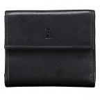 Geldbörse Nappa mit RFID-Schutz, Farbe: schwarz, blau/petrol, rot/weinrot, rosa/pink, beige, Marke: Hausfelder Manufaktur, Abmessungen in cm: 9.8x8.5x3, Bild 1 von 5