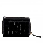 Geldbörse Kroko mit RFID-Schutz, Farbe: schwarz, beige, Marke: Hausfelder Manufaktur, Abmessungen in cm: 10.2x8x3, Bild 3 von 5