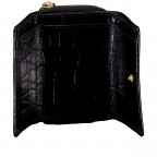 Geldbörse Kroko mit RFID-Schutz, Farbe: schwarz, beige, Marke: Hausfelder Manufaktur, Abmessungen in cm: 10.2x8x3, Bild 4 von 5
