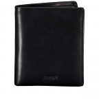 Geldbörse Cerratano Daphnis SV6, Farbe: schwarz, cognac, Marke: Joop!, Abmessungen in cm: 9.5x10.5x2, Bild 1 von 4