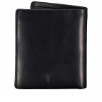 Geldbörse Cerratano Daphnis SV6, Farbe: schwarz, cognac, Marke: Joop!, Abmessungen in cm: 9.5x10.5x2, Bild 3 von 4