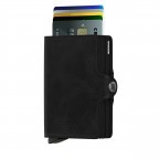 Geldbörse Twinwallet Vintage, Farbe: schwarz, braun, cognac, Marke: Secrid, Abmessungen in cm: 7x10.2x2.5, Bild 3 von 3