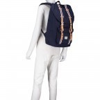 Rucksack Little America Volumen 23 Liter Navy Tan, Farbe: blau/petrol, Marke: Herschel, EAN: 0828432005932, Abmessungen in cm: 28x50x17, Bild 6 von 7