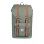 Rucksack Little America Volumen 23 Liter Deep Lichen Green, Farbe: grün/oliv, Marke: Herschel, EAN: 0828432083015, Abmessungen in cm: 28x50x17, Bild 1 von 4