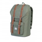 Rucksack Little America Volumen 23 Liter Deep Lichen Green, Farbe: grün/oliv, Marke: Herschel, EAN: 0828432083015, Abmessungen in cm: 28x50x17, Bild 2 von 4