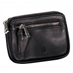 Schlüsseletui Nappa, Farbe: schwarz, braun, rot/weinrot, Marke: Hausfelder Manufaktur, Abmessungen in cm: 12x8x1.5, Bild 2 von 4