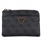 Schlüsseletui / Geldbörse Laurel II 4G-Logo, Farbe: anthrazit, braun, beige, Marke: Guess, Abmessungen in cm: 16.5x11.5x2, Bild 2 von 5