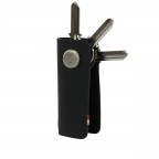 Schlüsselanhänger / Schlüsseletui Lusso Key Holder, Farbe: schwarz, braun, cognac, Marke: Garzini, Abmessungen in cm: 4x8.5x1.8, Bild 3 von 7
