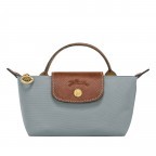 Kosmetiktasche Le Pliage Pochette, Farbe: grau, blau/petrol, braun, grün/oliv, rot/weinrot, rosa/pink, orange, beige, Marke: Longchamp, Abmessungen in cm: 17x10x5.5, Bild 1 von 5