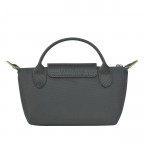 Kosmetiktasche Le Pliage Green Pochette, Farbe: schwarz, anthrazit, blau/petrol, braun, taupe/khaki, grün/oliv, rot/weinrot, flieder/lila, rosa/pink, Marke: Longchamp, Abmessungen in cm: 17x10x5.5, Bild 3 von 6