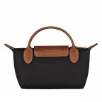 Kosmetiktasche Le Pliage Pochette, Farbe: schwarz, grau, blau/petrol, cognac, beige, Marke: Longchamp, Abmessungen in cm: 17x10x5.5, Bild 3 von 5