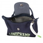 Kosmetiktasche Le Pliage Université Pochette Navy, Farbe: blau/petrol, Marke: Longchamp, EAN: 3597922477869, Abmessungen in cm: 17x11x5.5, Bild 5 von 5