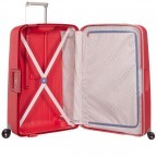 Koffer S´Cure Spinner 75 Crimson Red, Farbe: rot/weinrot, Marke: Samsonite, EAN: 5414847326547, Abmessungen in cm: 52x75x31, Bild 3 von 5