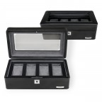 Uhrenkasten Tempora 804020 für vier Uhren, Marke: Windrose, Abmessungen in cm: 26.5x9.5x14.5, Bild 1 von 6