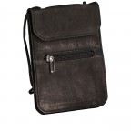Brustbeutel Schwarz, Farbe: schwarz, Marke: Hausfelder Manufaktur, EAN: 4039584251504, Abmessungen in cm: 10.5x13x1, Bild 2 von 4