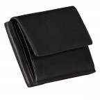 Geldbörse Elegance Schwarz, Farbe: schwarz, Marke: Hausfelder Manufaktur, EAN: 4039584250040, Abmessungen in cm: 8.4x5.5x1.5, Bild 2 von 4