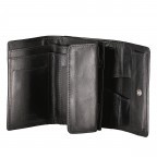 Geldbörse Elegance Schwarz, Farbe: schwarz, Marke: Hausfelder Manufaktur, EAN: 4039584250057, Abmessungen in cm: 11.5x8.5x2, Bild 4 von 5