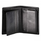 Geldbörse Elegance mit herausnehmbarem Dokumentenfach Schwarz, Farbe: schwarz, Marke: Hausfelder Manufaktur, EAN: 4039584003677, Abmessungen in cm: 9.5x12.7x2, Bild 5 von 5