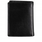 Geldbörse Elegance mit herausnehmbarem Dokumentenfach Schwarz, Farbe: schwarz, Marke: Hausfelder Manufaktur, EAN: 4039584003677, Abmessungen in cm: 9.5x12.7x2, Bild 3 von 5