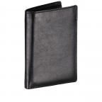 Geldbörse Elegance mit herausnehmbarem Dokumentenfach Schwarz, Farbe: schwarz, Marke: Hausfelder Manufaktur, EAN: 4039584003677, Abmessungen in cm: 9.5x12.7x2, Bild 2 von 5