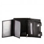Kettenbörse Schwarz, Farbe: schwarz, Marke: Hausfelder Manufaktur, EAN: 4039584250958, Abmessungen in cm: 9.5x12.5x2, Bild 5 von 5