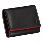Geldbörse Multicolor Schwarz Rot, Farbe: rot/weinrot, Marke: Hausfelder Manufaktur, EAN: 4039584250712, Abmessungen in cm: 10x6.5x2, Bild 2 von 4