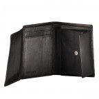 Geldbörse Unico Schwarz, Farbe: schwarz, Marke: Hausfelder Manufaktur, EAN: 4039584250514, Abmessungen in cm: 9.5x12.5x2, Bild 4 von 4