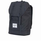 Rucksack Retreat einfarbig Volumen 18 Liter Black, Farbe: schwarz, Marke: Herschel, EAN: 0828432061020, Abmessungen in cm: 34x46x12, Bild 2 von 5