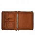 Schreibmappe Arjo mit Ringleiste Cognac, Farbe: cognac, Marke: The Chesterfield Brand, EAN: 8719241055947, Abmessungen in cm: 27x34x5, Bild 3 von 4