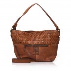 Beuteltasche Soft-Weaving Helena B3.5044 Charming Cognac, Farbe: cognac, Marke: Harbour 2nd, Abmessungen in cm: 40x27x16, Bild 2 von 3