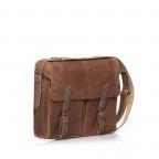 Kuriertasche Hunter Lewis Vintage Tan, Farbe: cognac, Marke: Aunts & Uncles, EAN: 4250394922365, Abmessungen in cm: 33x27x9, Bild 4 von 4