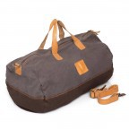 Reisetasche Canvas C3762-TEVL-3343 Anthra Druck Grau, Farbe: grau, braun, Marke: Campomaggi, Abmessungen in cm: 52x35x25, Bild 3 von 4