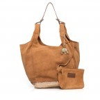 Beuteltasche Cheyenne Suede Uni Espandrilles 116-7497 Camel, Farbe: cognac, Marke: Anokhi, Abmessungen in cm: 25x32x24, Bild 1 von 4