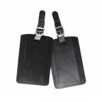 Kofferanhänger Rectangle Luggage Tag 2er Set Black, Farbe: schwarz, Marke: Samsonite, EAN: 5414847953989, Bild 1 von 3